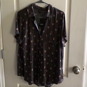 Torrid fox blouse - size 0